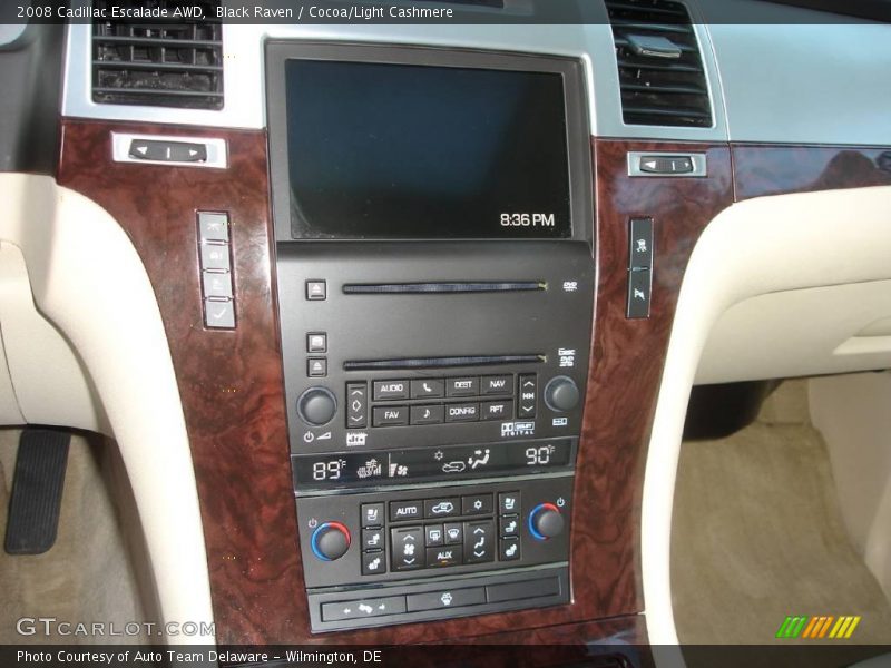 Black Raven / Cocoa/Light Cashmere 2008 Cadillac Escalade AWD