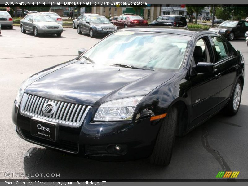 Dark Blue Metallic / Dark Charcoal/Light Stone 2008 Mercury Milan I4 Premier