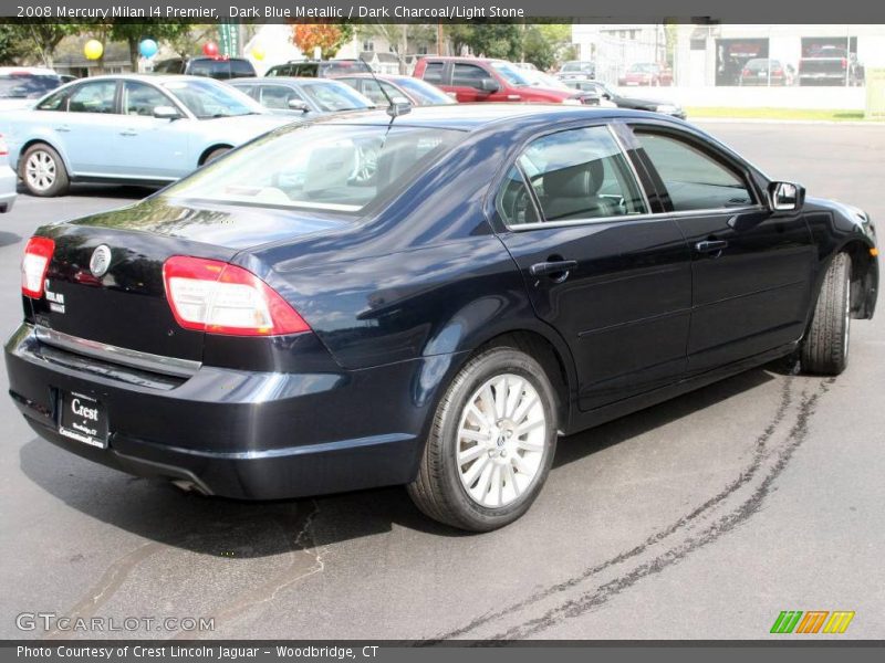 Dark Blue Metallic / Dark Charcoal/Light Stone 2008 Mercury Milan I4 Premier