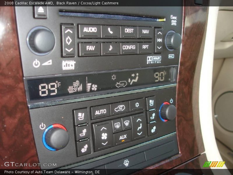 Black Raven / Cocoa/Light Cashmere 2008 Cadillac Escalade AWD