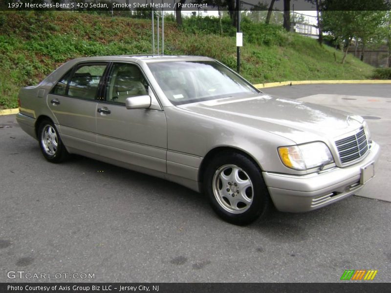 Smoke Silver Metallic / Parchment 1997 Mercedes-Benz S 420 Sedan