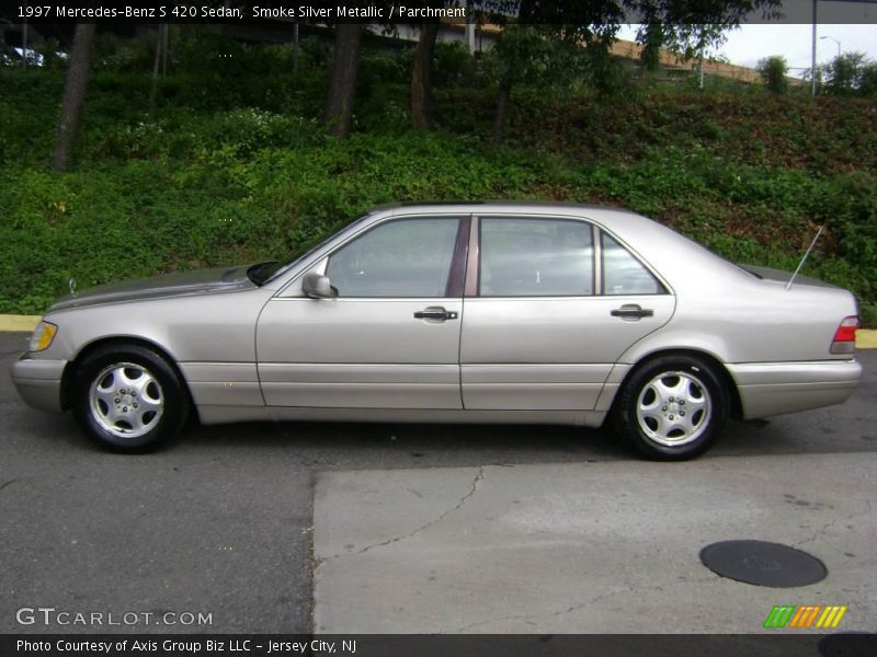 Smoke Silver Metallic / Parchment 1997 Mercedes-Benz S 420 Sedan