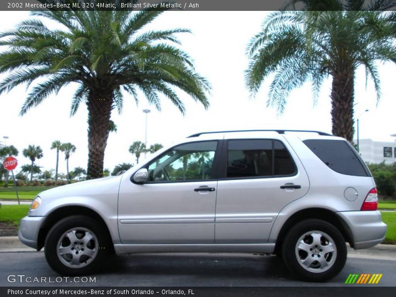 Brilliant Silver Metallic / Ash 2002 Mercedes-Benz ML 320 4Matic