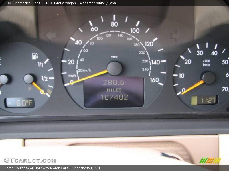 Alabaster White / Java 2002 Mercedes-Benz E 320 4Matic Wagon