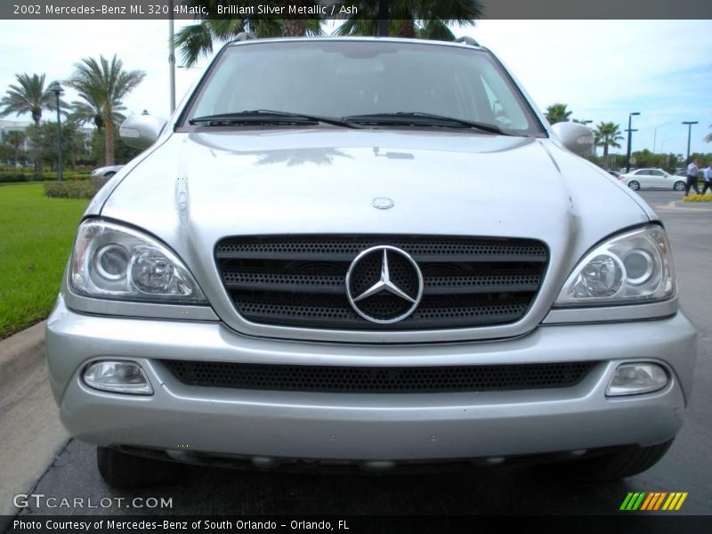 Brilliant Silver Metallic / Ash 2002 Mercedes-Benz ML 320 4Matic