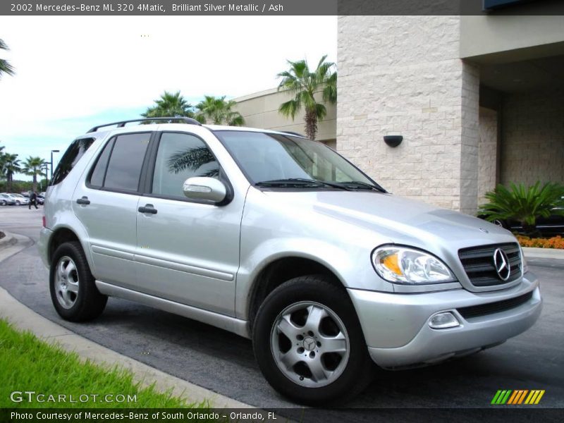 Brilliant Silver Metallic / Ash 2002 Mercedes-Benz ML 320 4Matic