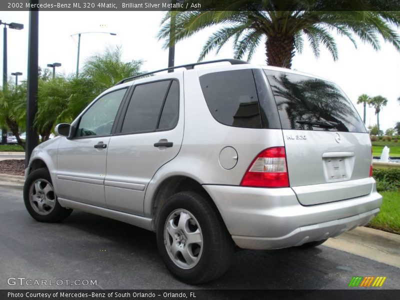 Brilliant Silver Metallic / Ash 2002 Mercedes-Benz ML 320 4Matic