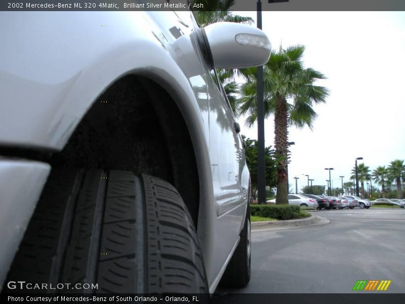 Brilliant Silver Metallic / Ash 2002 Mercedes-Benz ML 320 4Matic