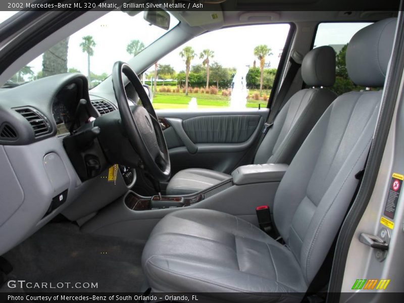 Brilliant Silver Metallic / Ash 2002 Mercedes-Benz ML 320 4Matic