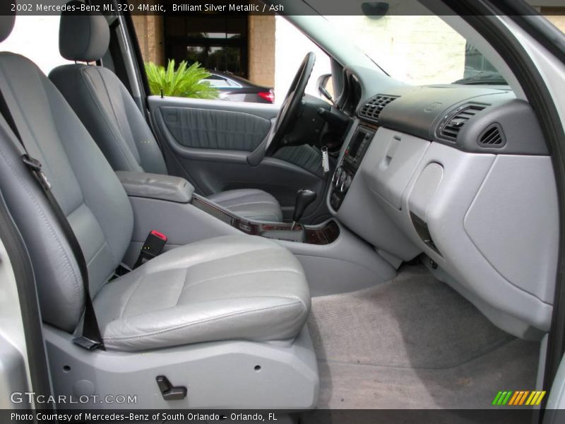 Brilliant Silver Metallic / Ash 2002 Mercedes-Benz ML 320 4Matic