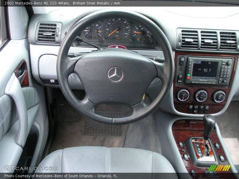 Brilliant Silver Metallic / Ash 2002 Mercedes-Benz ML 320 4Matic