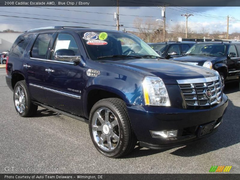 Blue Chip / Ebony 2008 Cadillac Escalade AWD