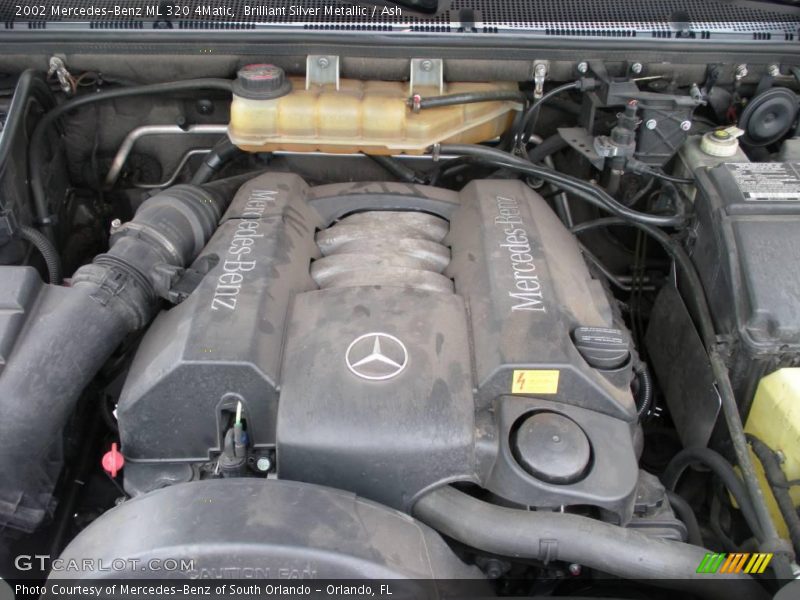Brilliant Silver Metallic / Ash 2002 Mercedes-Benz ML 320 4Matic