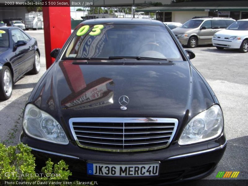 Black / Java 2003 Mercedes-Benz S 500 Sedan