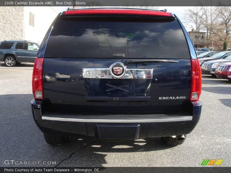 Blue Chip / Ebony 2008 Cadillac Escalade AWD