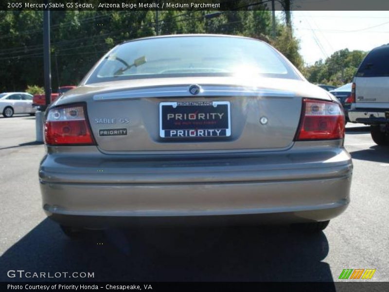 Arizona Beige Metallic / Medium Parchment 2005 Mercury Sable GS Sedan