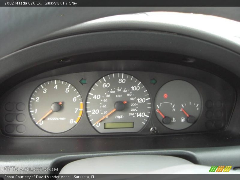 Galaxy Blue / Gray 2002 Mazda 626 LX