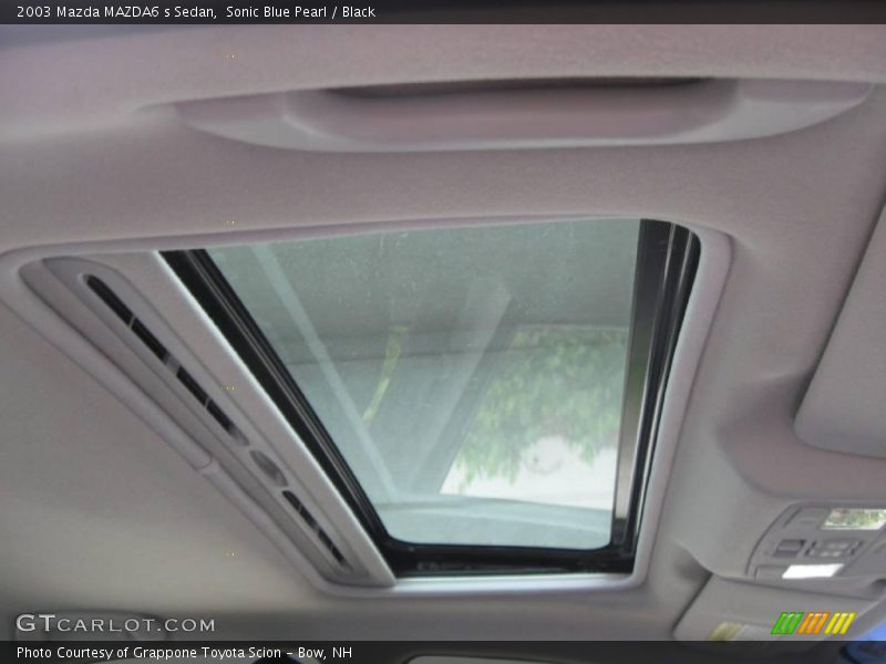 Sonic Blue Pearl / Black 2003 Mazda MAZDA6 s Sedan