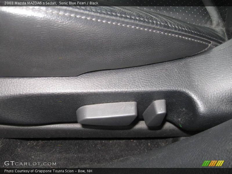 Sonic Blue Pearl / Black 2003 Mazda MAZDA6 s Sedan