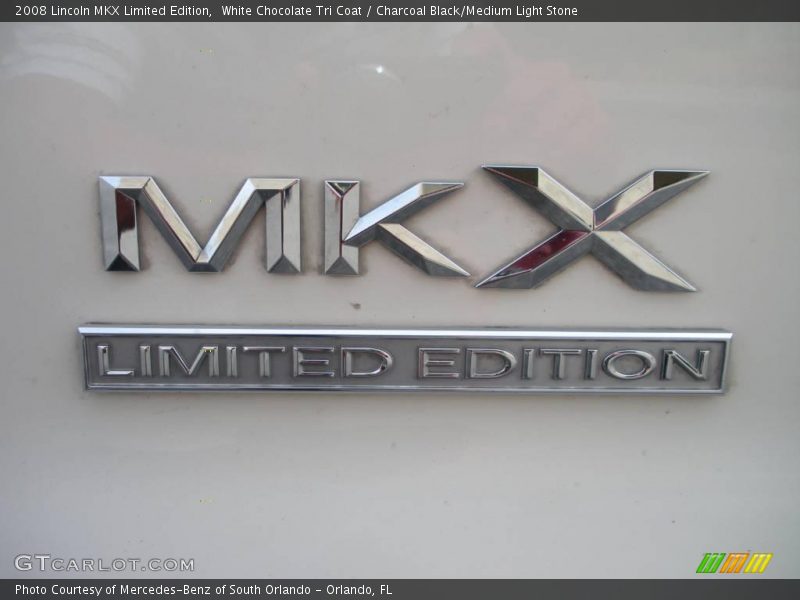 White Chocolate Tri Coat / Charcoal Black/Medium Light Stone 2008 Lincoln MKX Limited Edition
