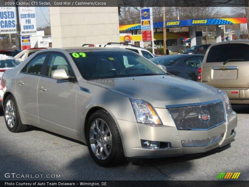 Gold Mist / Cashmere/Cocoa 2009 Cadillac CTS Sedan