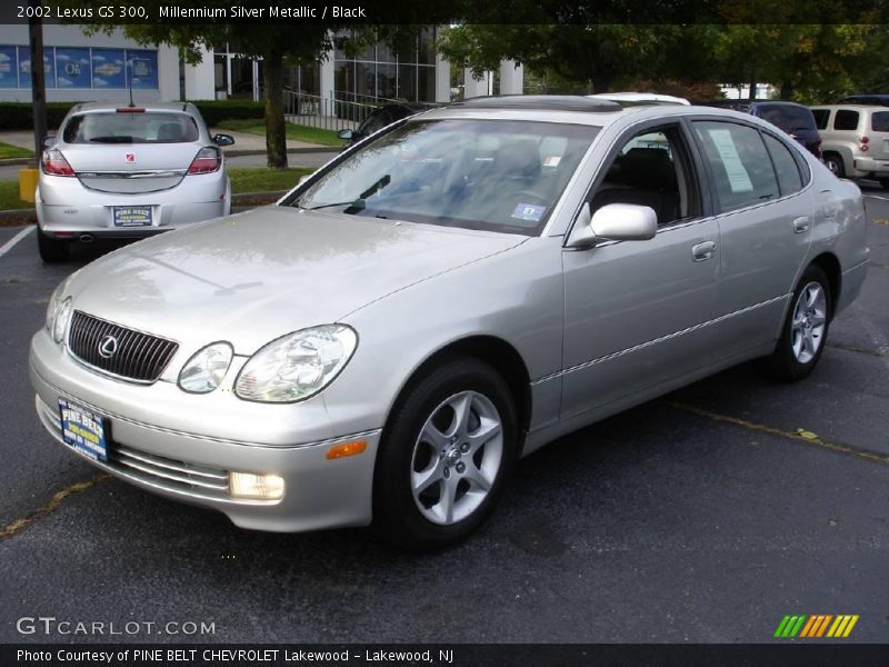 Millennium Silver Metallic / Black 2002 Lexus GS 300
