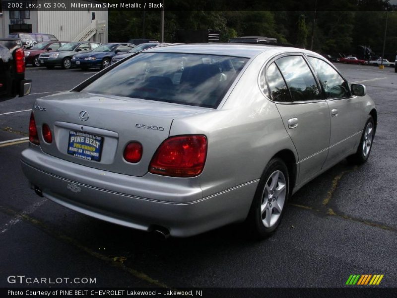 Millennium Silver Metallic / Black 2002 Lexus GS 300
