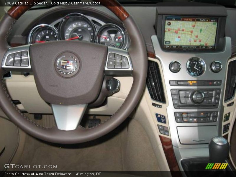 Gold Mist / Cashmere/Cocoa 2009 Cadillac CTS Sedan