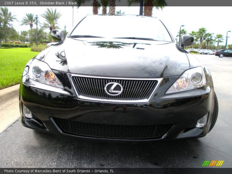 Obsidian Black / Black 2007 Lexus IS 350