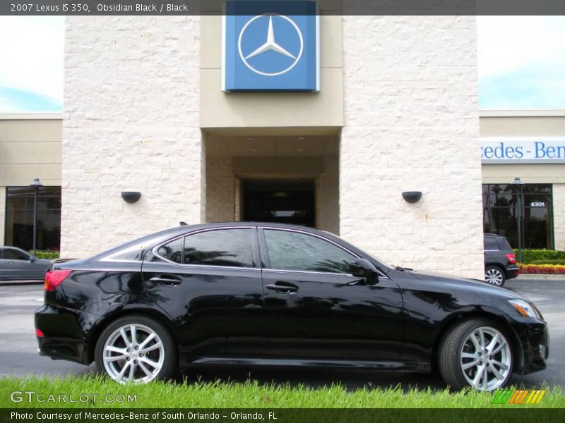 Obsidian Black / Black 2007 Lexus IS 350