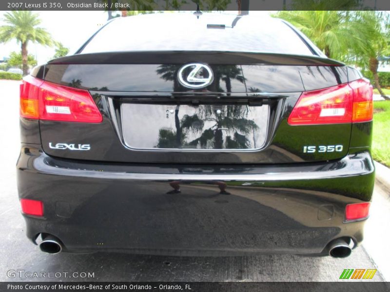Obsidian Black / Black 2007 Lexus IS 350