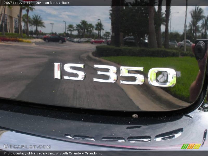 Obsidian Black / Black 2007 Lexus IS 350