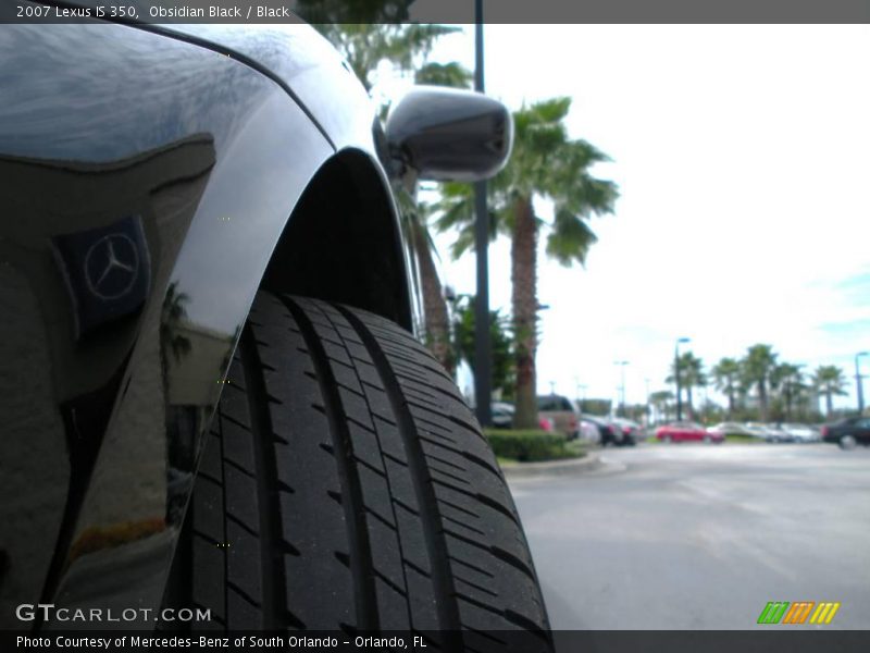 Obsidian Black / Black 2007 Lexus IS 350