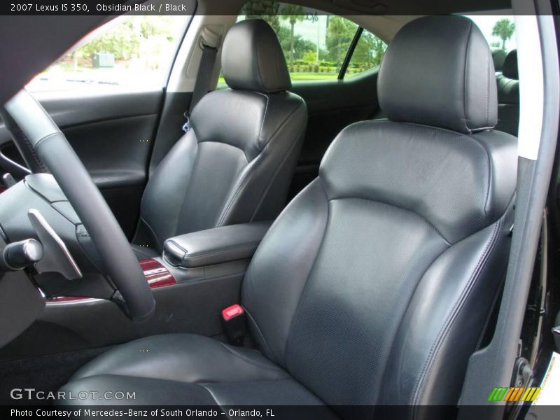Obsidian Black / Black 2007 Lexus IS 350