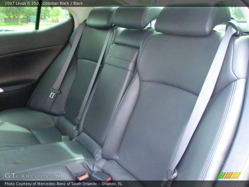 Obsidian Black / Black 2007 Lexus IS 350