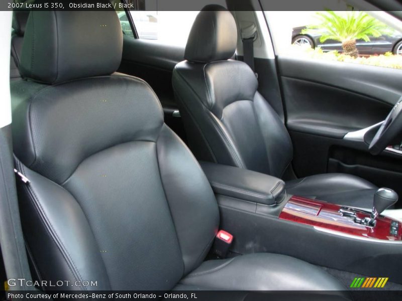 Obsidian Black / Black 2007 Lexus IS 350