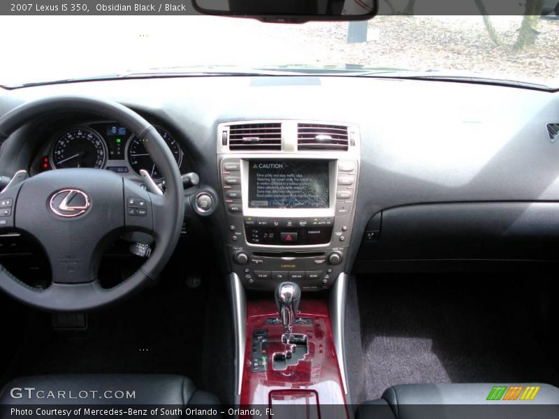 Obsidian Black / Black 2007 Lexus IS 350