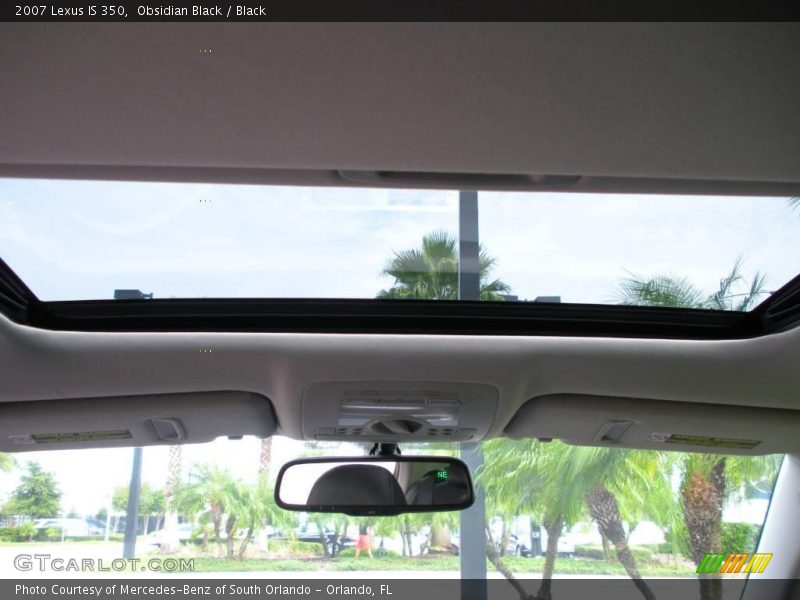 Obsidian Black / Black 2007 Lexus IS 350
