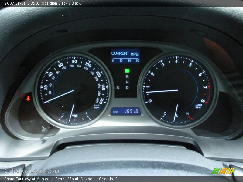 Obsidian Black / Black 2007 Lexus IS 350