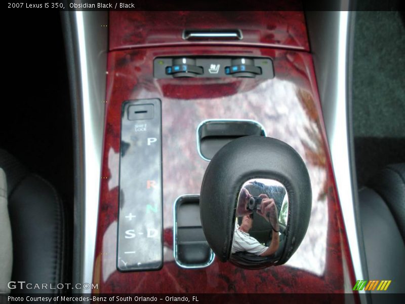 Obsidian Black / Black 2007 Lexus IS 350
