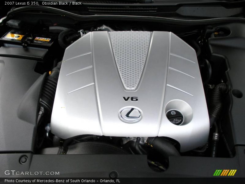 Obsidian Black / Black 2007 Lexus IS 350