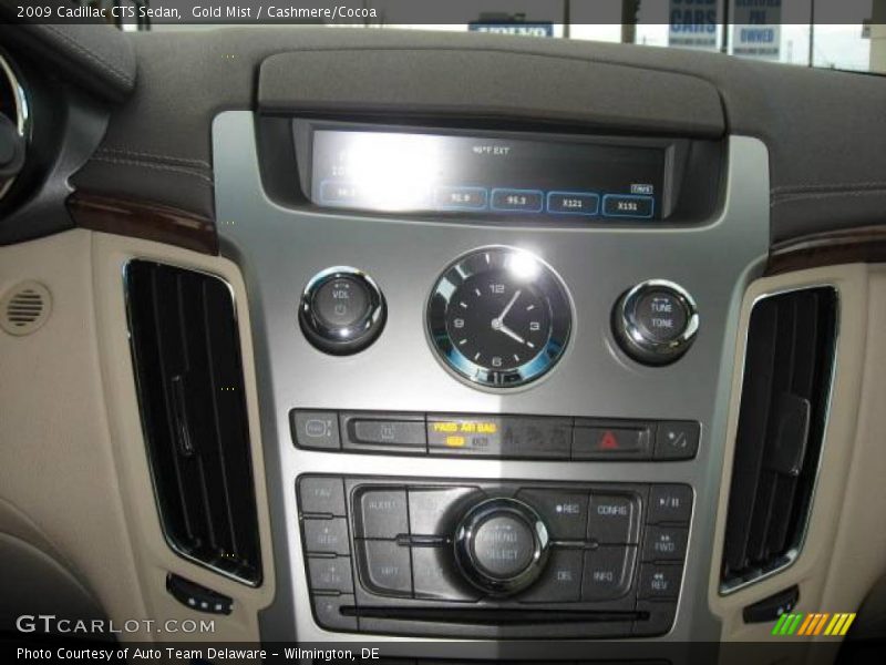 Gold Mist / Cashmere/Cocoa 2009 Cadillac CTS Sedan