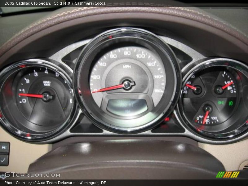 Gold Mist / Cashmere/Cocoa 2009 Cadillac CTS Sedan