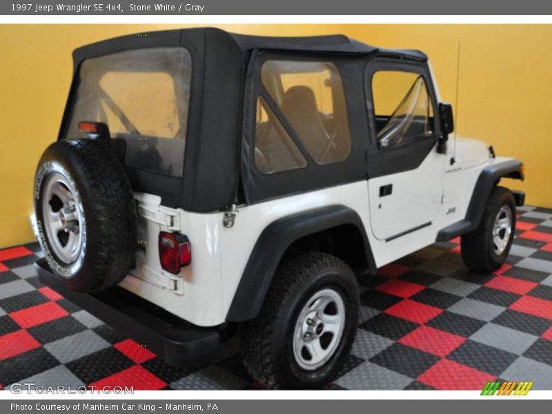 Stone White / Gray 1997 Jeep Wrangler SE 4x4