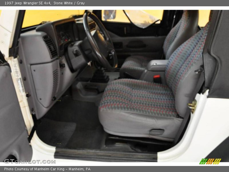 Stone White / Gray 1997 Jeep Wrangler SE 4x4