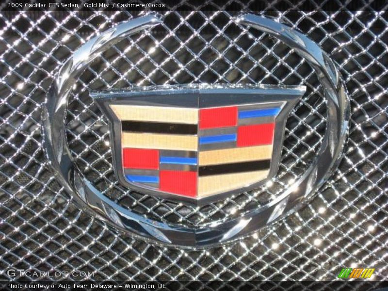 Gold Mist / Cashmere/Cocoa 2009 Cadillac CTS Sedan