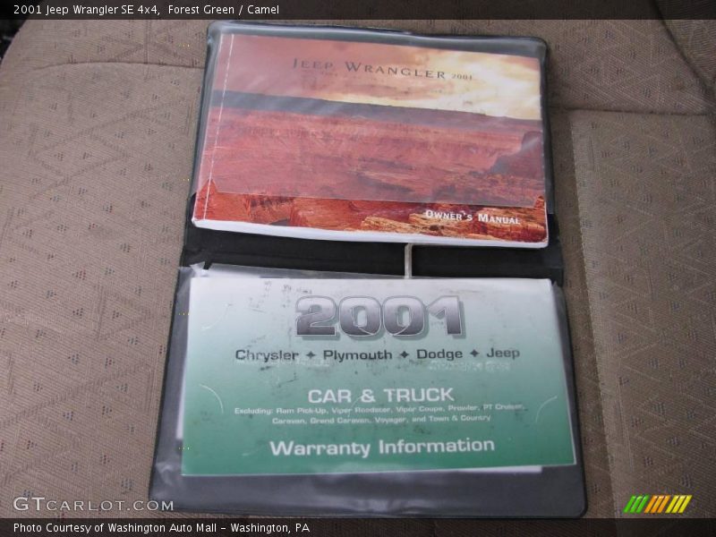 Forest Green / Camel 2001 Jeep Wrangler SE 4x4