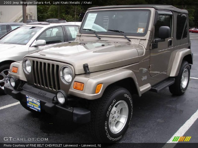 Light Khaki Metallic / Khaki 2003 Jeep Wrangler Sahara 4x4