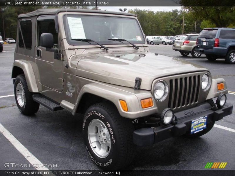 Light Khaki Metallic / Khaki 2003 Jeep Wrangler Sahara 4x4