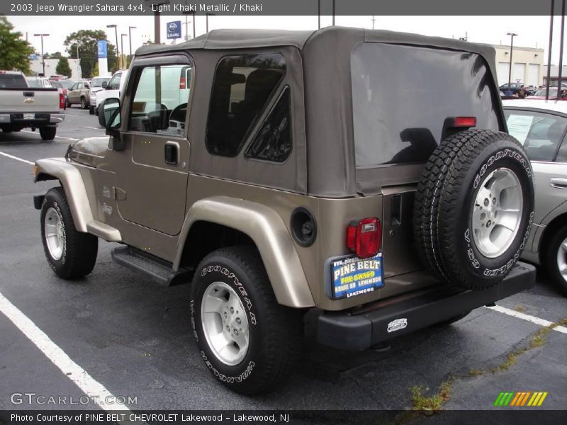Light Khaki Metallic / Khaki 2003 Jeep Wrangler Sahara 4x4